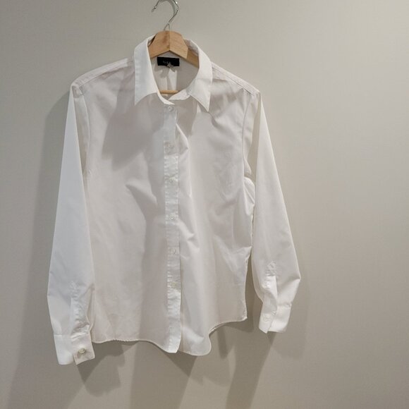 Vintage White Haggar Blouse - Picture 1 of 7